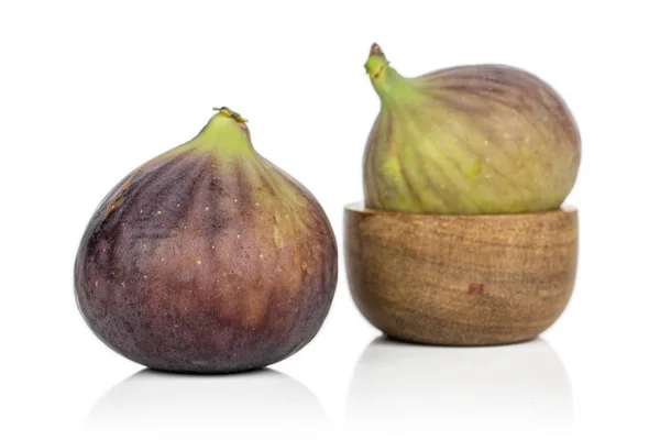 Sweet purple fig isolated on white — Stock Photo, Image