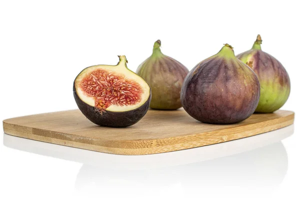Sweet purple fig isolated on white — Stock Photo, Image