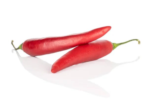 Red hot cayenne chili isolated on white — Stock Photo, Image