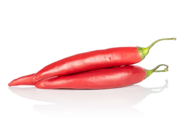 Red hot cayenne chili isolated on white — Stock Photo, Image