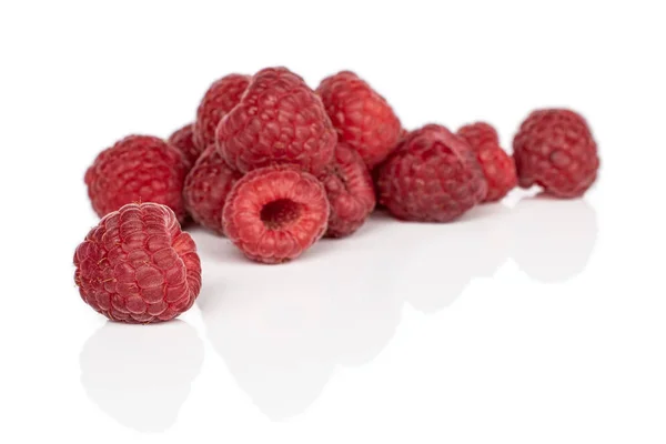 Fresh red raspberry isolated on white — Stock Photo, Image