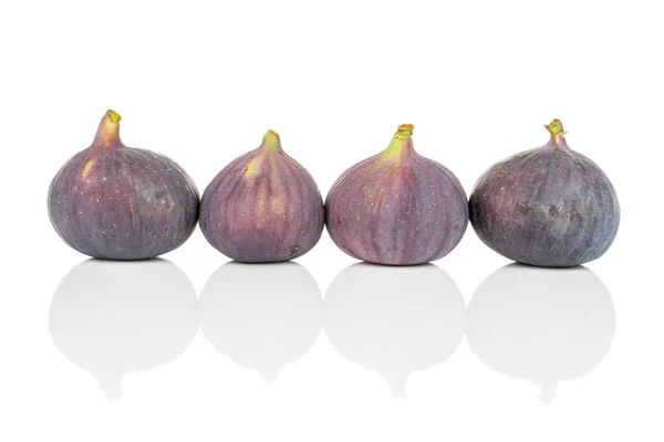 Fresh purple fig isolated on white — Stock Photo, Image