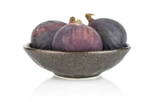 Fresh purple fig isolated on white — Stock Photo, Image