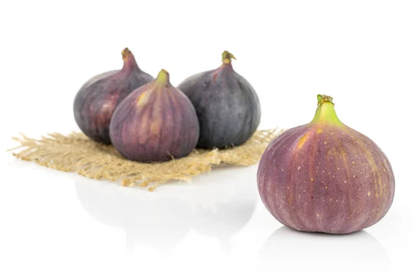 Fresh purple fig isolated on white — Stock Photo, Image