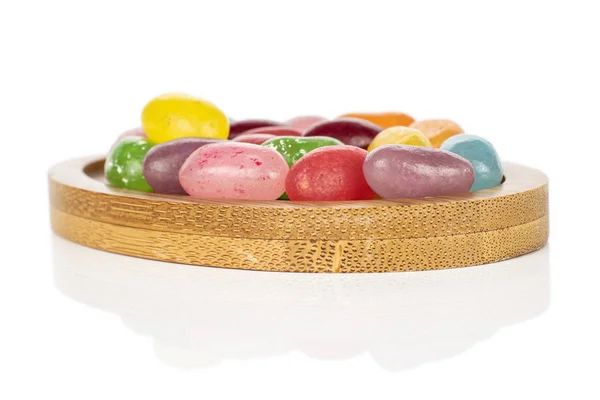 Jelly bean candy isolated on white — ストック写真