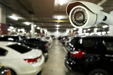 CCTV güvenlik, otopark alışveriş merkezinde müşteri için sağlanan Park.