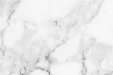 Arkaplan veya tasarım sanatı için doğal desenli beyaz mermer dokusu.