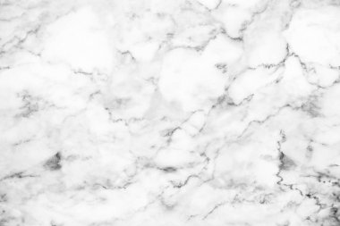 Arka plan veya desi için doğal desenli beyaz mermer dokusu