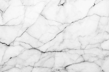 Arkaplan veya tasarım sanatı için doğal desenli beyaz mermer dokusu.
