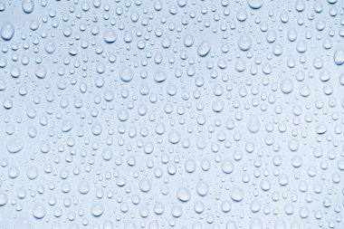 Beyaz arka planda su damlaları, tasarım ve desen arka planı için