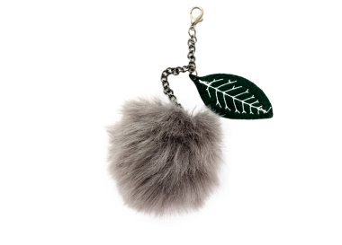 Fur ball isolated on a white background clipart