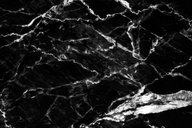 Dekoratif tasarım desen sanat çalışmaları için siyah mermer doku ve arka plan lüks. Yüksek çözünürlüklü mermer