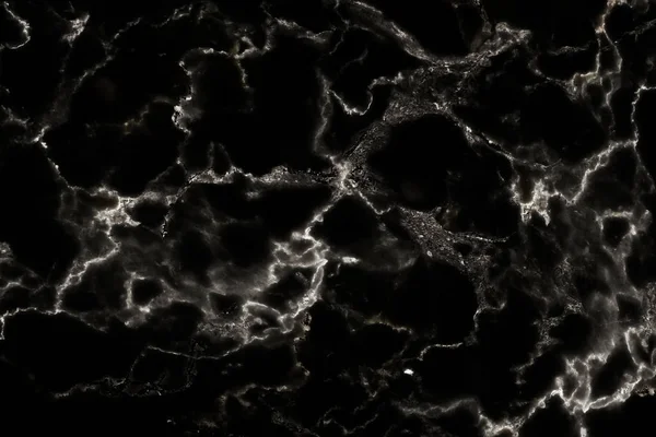 Czarna marmurowa tekstura z naturalnym wzorem dla tła, designu lub kompozycji — Zdjęcie stockowe