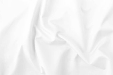 Beyaz kumaş dokusu. Reklam tasarımı veya arka plan görüntüsü olarak desen için.