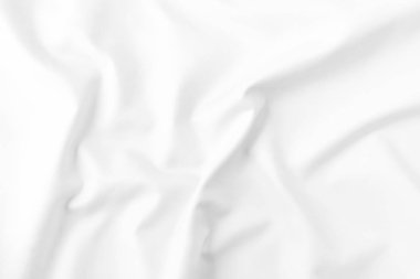 Soyut Beyaz kumaş doku arka plan. Dalgalı kumaş