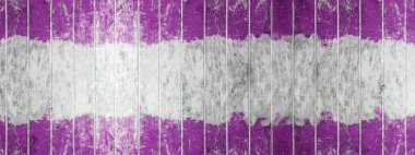 Vintage ahşap tahta, Iki ton renkli mor ve beyaz boyalı ahşap duvar arka plan veya doku, doğal desen olarak. Boş kopya alanı.