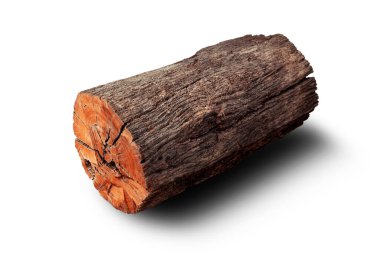 Eski günlük / Timber beyaz arkaplanda izole edildi. Kullanımı çok kolay kırpma yolu ile dosya içerir.