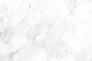 Arkaplan veya tasarım sanatı için doğal desenli beyaz mermer dokusu.