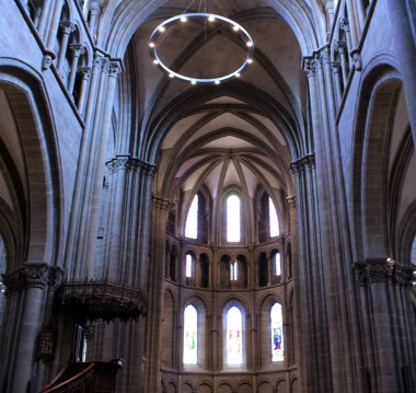 Cenevre, Isviçre-30 Mart, 2018: Cenevre 'de St. Peter Katedrali iç, Isviçre