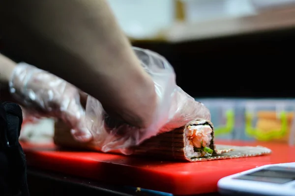 Koktajle Sushi Danie Jedzenie — Zdjęcie stockowe