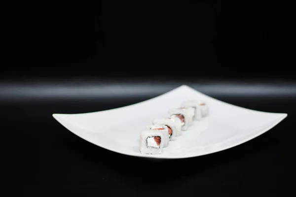 菜式寿司鸡尾酒菜单 — 图库照片