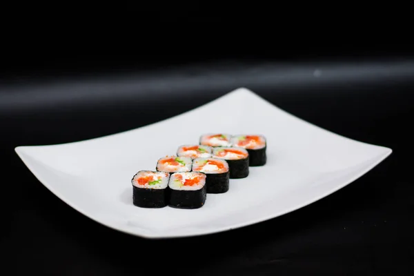 Menu Makanan Sushi Cocktail — Stok Foto