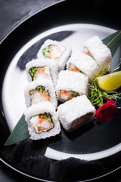 food dish sushi cocktails menu fish rolls