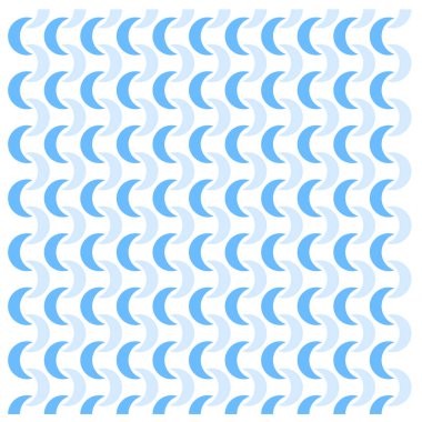 Geometrik yarım daire desen