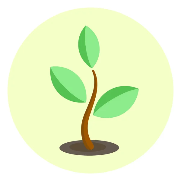 Einfaches Symbol Für Pflanzenknospen — Stockvektor