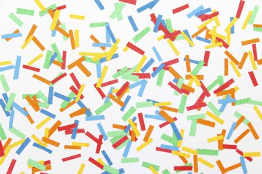 Renkli kıyılmış kağıt arka plan