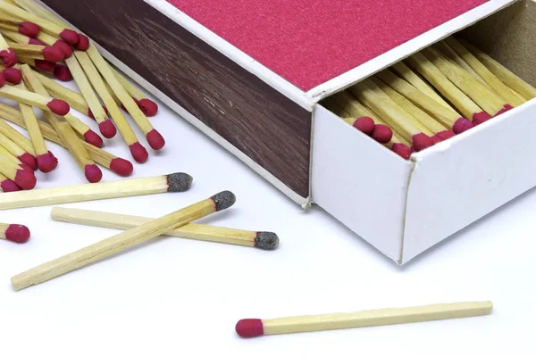 Box of matches and matchsticks