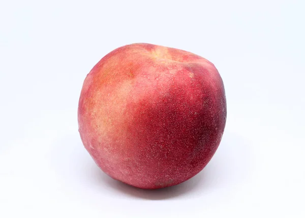 Nektarine Früchte Isoliert Auf Weißem Hintergrund Eine Variation Von Pfirsich — Stockfoto