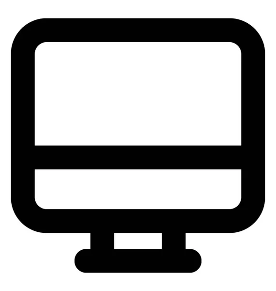 Számítógép Monitor Képernyőjének Számítógép Hardver — Stock Vector