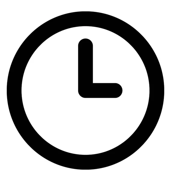 Círculo Com Ponteiros Relógio Fazendo Ângulo Graus Ícone Para Relógio — Vetor de Stock