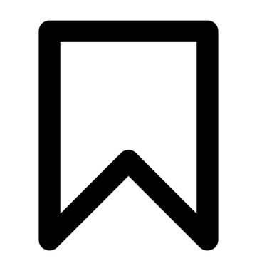 Yer işareti simgesini sunan iki keskin kenarlı köşe biten bir uzun düz şekil 