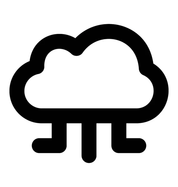 Diagrama Red Computación Nube — Archivo Imágenes Vectoriales