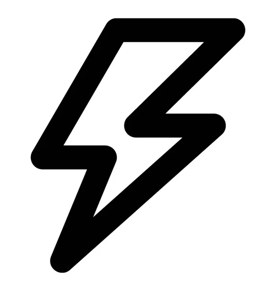 Power Symbol Design Wird Für Die Informationsgrafik Des Thunderbolt Symbols — Stockvektor
