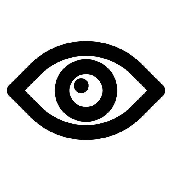 Ein Auge Das Sichtbarkeitskonzept Zeigt — Stockvektor