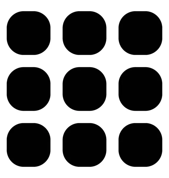 Symmetrische Quadrate Wie Tasten Symbol Für Apps — Stockvektor