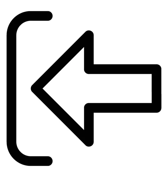 ログアウトの兆候を示す矢印 — ストックベクタ