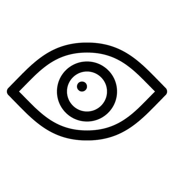 Ein Auge Das Sichtbarkeitskonzept Zeigt — Stockvektor