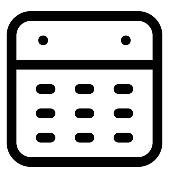 Una Herramienta Programación Calendario Calendario — Archivo Imágenes Vectoriales
