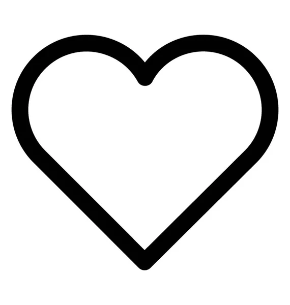 Herzform Symbol Der Liebe — Stockvektor