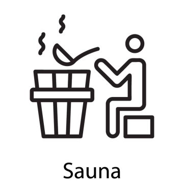 Sauna tasvir eden vücut dinlenin kök bir odada vapur alarak bir kişi 