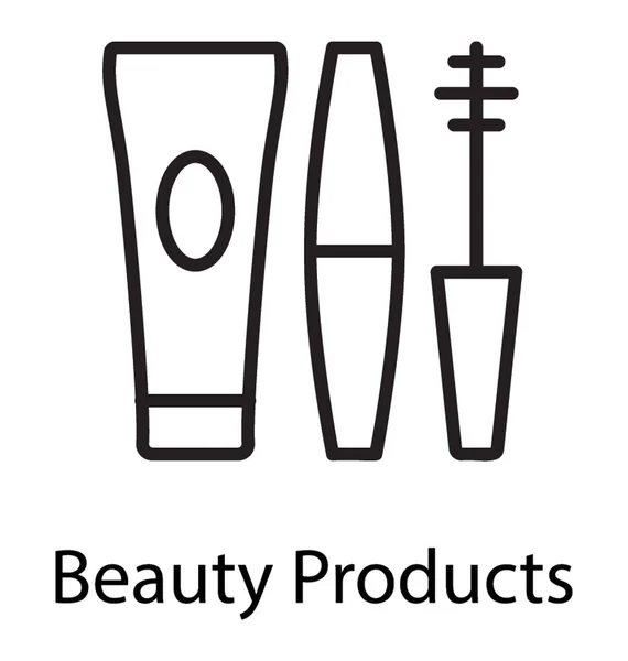 Different Ladies Cosmetics Icon Representing Beautifying Products — Stock Vector