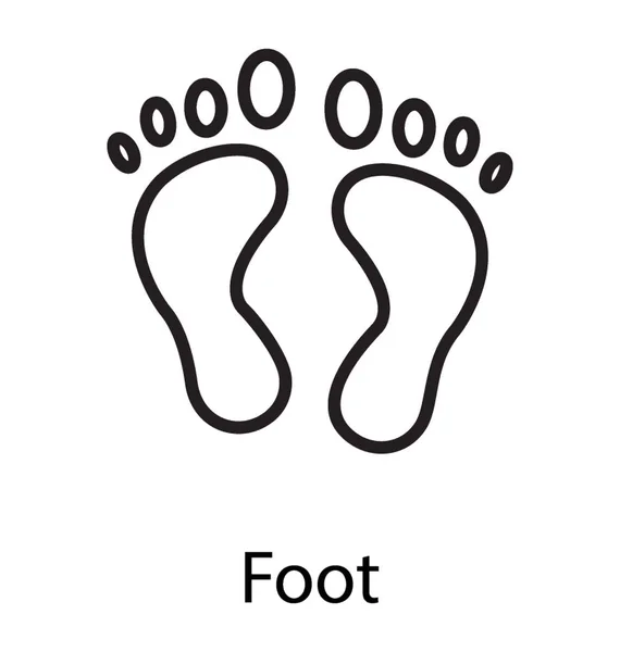 Saubere Und Saubere Füße Einem Symbol Für Die Fußpflege — Stockvektor