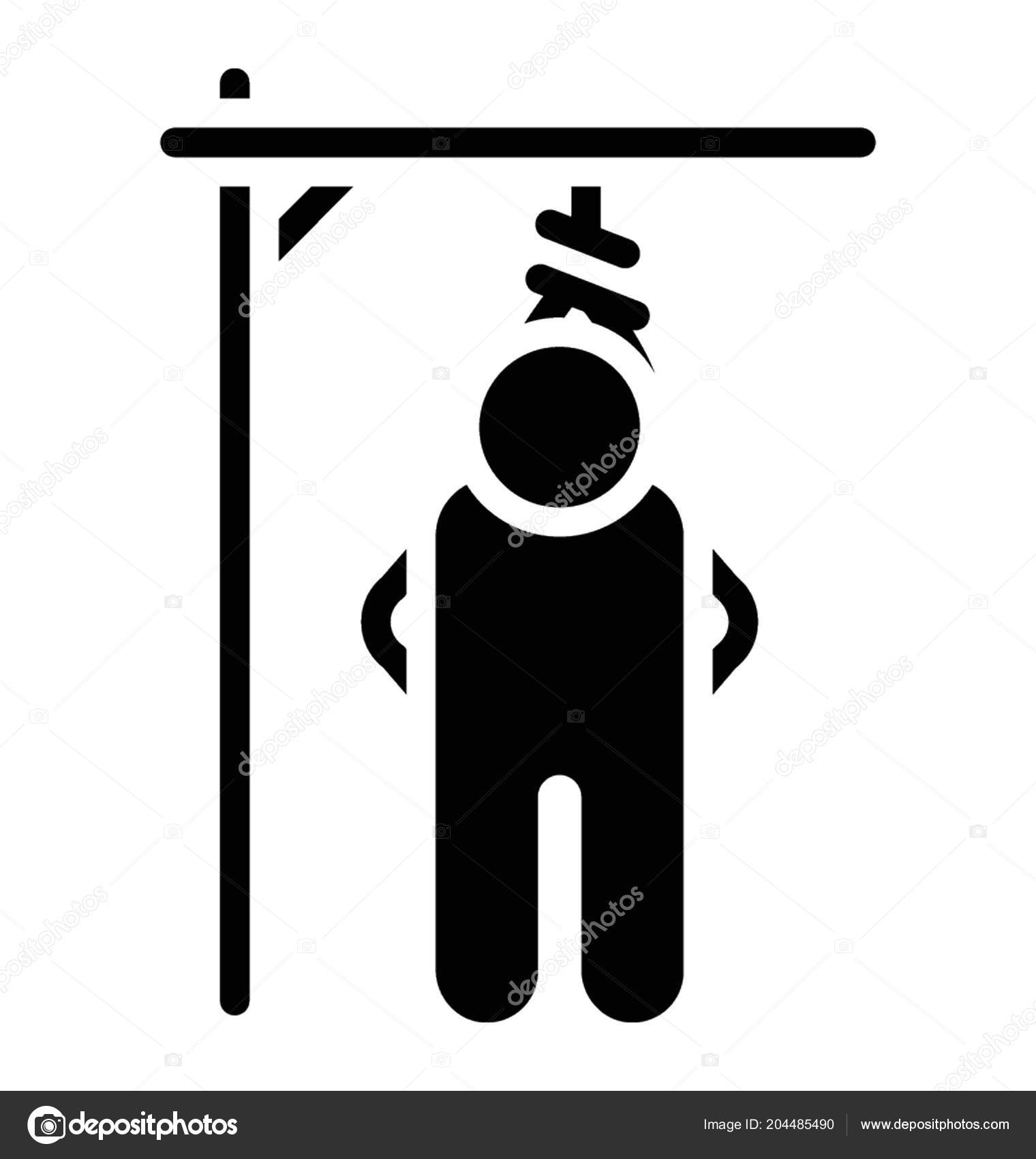このアイデアは死刑アイコンを指して死まで絞首刑に犯罪者の人間のアバター ストックベクター C Prosymbols このアイデアは死刑アイコンを指して死まで絞首刑に犯罪者の人間のアバター ストックベクター C Prosymbols
