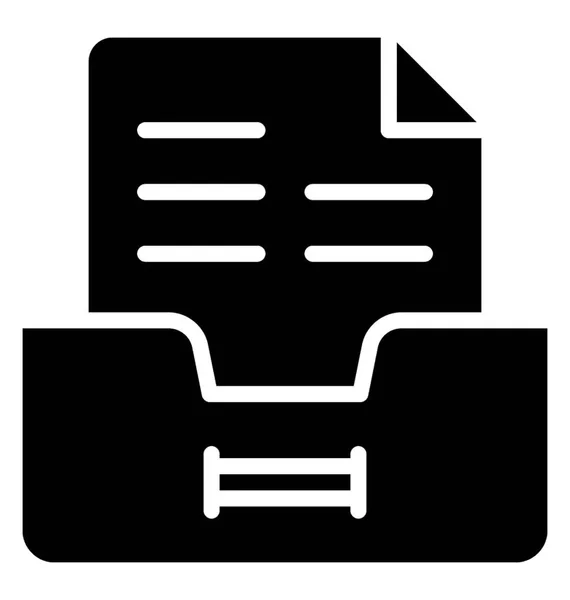 Låda Med Papper Inuti Som Betecknar Lagliga Filer Låda — Stock vektor