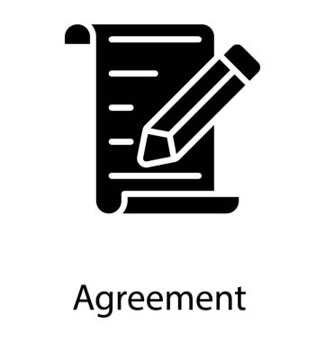 Anlaşma için simge simgeleyen kavramı, yazılı bir kalem kağıtla 