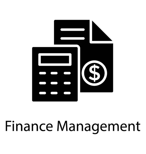Dollár Szimbólum Számológép Együtt Gazdaság Ikon Finance Management Papír — Stock Vector